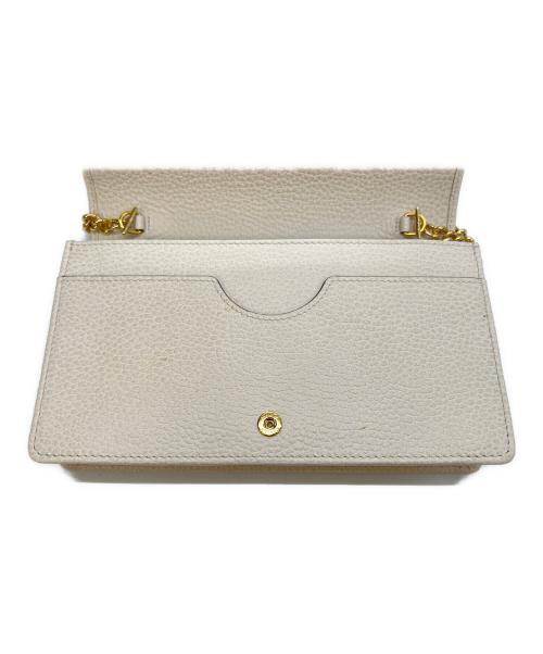 GUCCI（グッチ）GUCCI (グッチ) チェーンショルダーバッグ アイボリーの古着・服飾アイテム