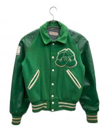 jim bridges sporting goods（ジム ブリッジーズ スポーティング グッズ）の古着「バーシティジャケット 70s NORTH CENTRAL TEXAS BOXING ASSOCIATION」｜グリーン
