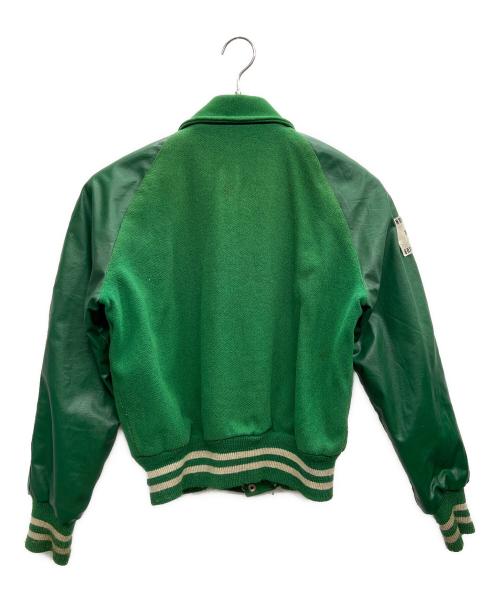 jim bridges sporting goods（ジム ブリッジーズ スポーティング グッズ）jim bridges sporting goods (ジム ブリッジーズ スポーティング グッズ) バーシティジャケット 70s NORTH CENTRAL TEXAS BOXING ASSOCIATION グリーン サイズ:不明の古着・服飾アイテム