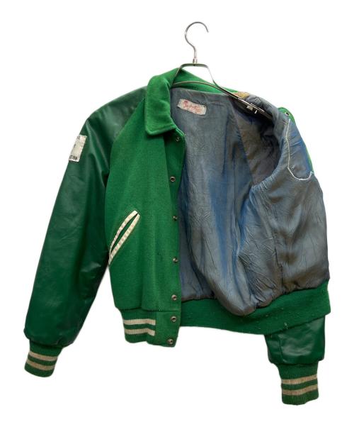 jim bridges sporting goods（ジム ブリッジーズ スポーティング グッズ）jim bridges sporting goods (ジム ブリッジーズ スポーティング グッズ) バーシティジャケット 70s NORTH CENTRAL TEXAS BOXING ASSOCIATION グリーン サイズ:不明の古着・服飾アイテム