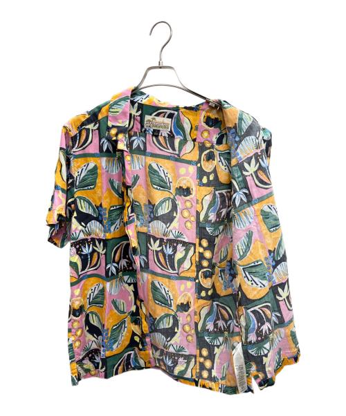 Patagonia（パタゴニア）Patagonia (パタゴニア) pataloha (パタロハ) 半袖シャツ ピンク×グリーン サイズ:Sの古着・服飾アイテム