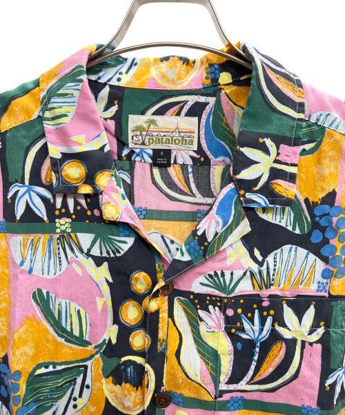 Patagonia（パタゴニア）Patagonia (パタゴニア) pataloha (パタロハ) 半袖シャツ ピンク×グリーン サイズ:Sの古着・服飾アイテム