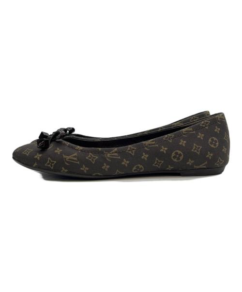 LOUIS VUITTON（ルイ ヴィトン）LOUIS VUITTON (ルイ ヴィトン) モノグラムミニランバレエシューズ ブラウン サイズ:23㎝の古着・服飾アイテム