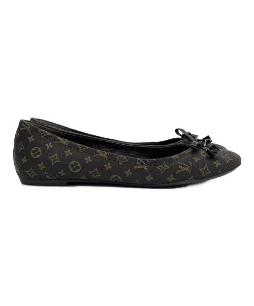 LOUIS VUITTON（ルイ ヴィトン）LOUIS VUITTON (ルイ ヴィトン) モノグラムミニランバレエシューズ ブラウン サイズ:23㎝の古着・服飾アイテム