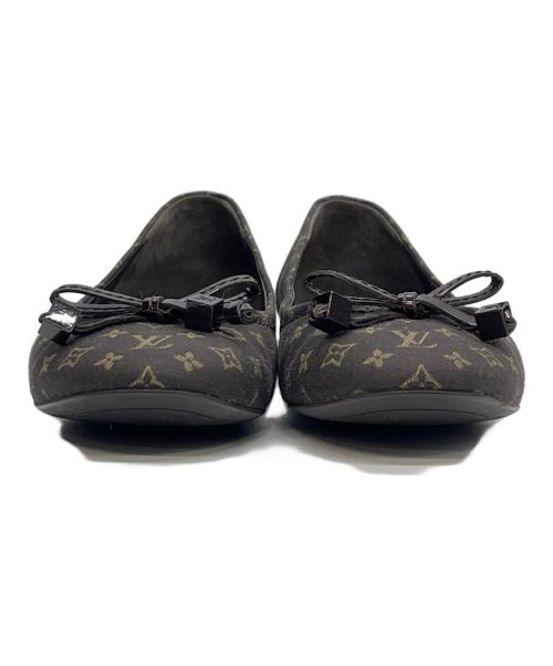 LOUIS VUITTON（ルイ ヴィトン）LOUIS VUITTON (ルイ ヴィトン) モノグラムミニランバレエシューズ ブラウン サイズ:23㎝の古着・服飾アイテム