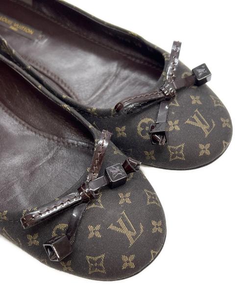 LOUIS VUITTON（ルイ ヴィトン）LOUIS VUITTON (ルイ ヴィトン) モノグラムミニランバレエシューズ ブラウン サイズ:23㎝の古着・服飾アイテム