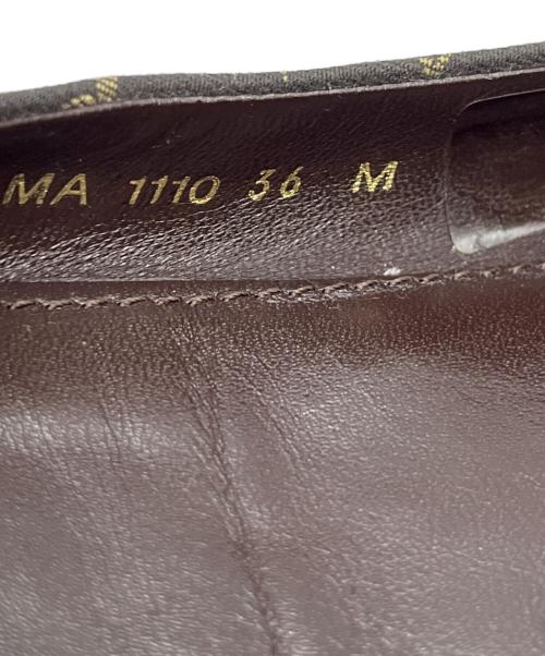LOUIS VUITTON（ルイ ヴィトン）LOUIS VUITTON (ルイ ヴィトン) モノグラムミニランバレエシューズ ブラウン サイズ:23㎝の古着・服飾アイテム