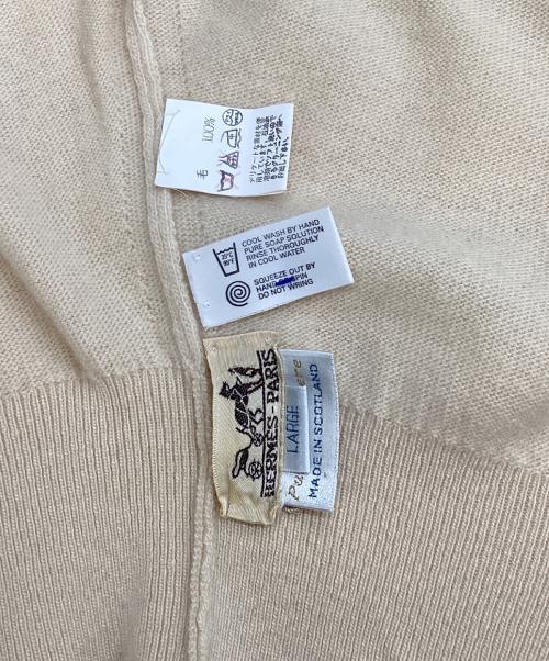HERMES（エルメス）HERMES (エルメス) 厚手ニット ベージュ サイズ:Lの古着・服飾アイテム