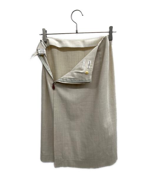 HERMES（エルメス）HERMES (エルメス) ウールミディスカート アイボリー サイズ:36の古着・服飾アイテム