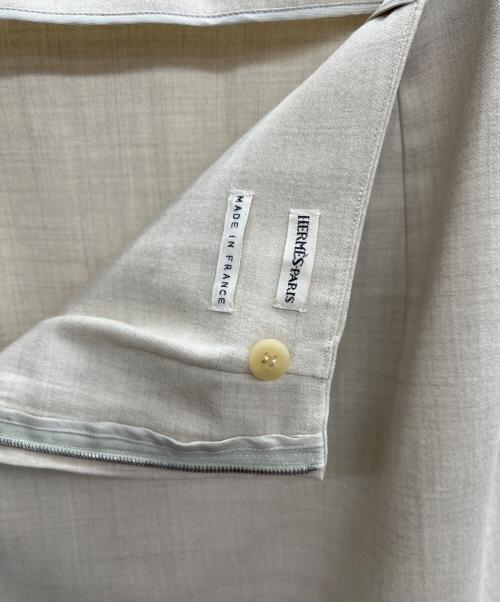 HERMES（エルメス）HERMES (エルメス) ウールミディスカート アイボリー サイズ:36の古着・服飾アイテム