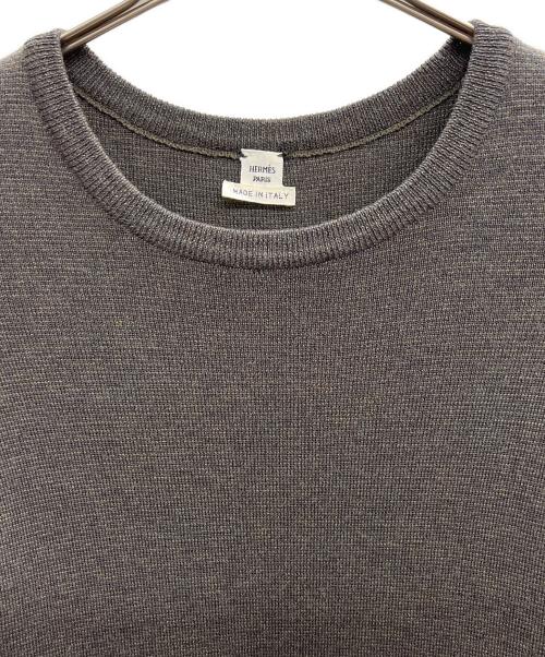 HERMES（エルメス）HERMES (エルメス) 厚手ニット ブラウン サイズ:34の古着・服飾アイテム