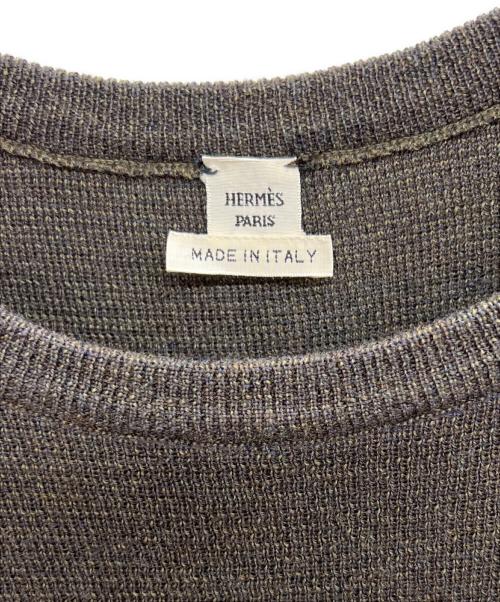 HERMES（エルメス）HERMES (エルメス) 厚手ニット ブラウン サイズ:34の古着・服飾アイテム