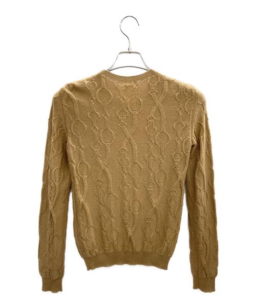 HERMES（エルメス）HERMES (エルメス) カシミヤニット ブラウン サイズ:34の古着・服飾アイテム