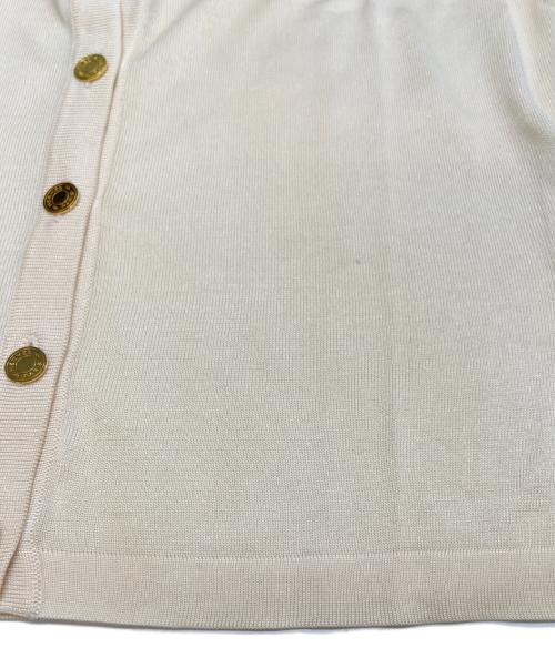 HERMES（エルメス）HERMES (エルメス) ニットポロシャツ ホワイト サイズ:Mの古着・服飾アイテム