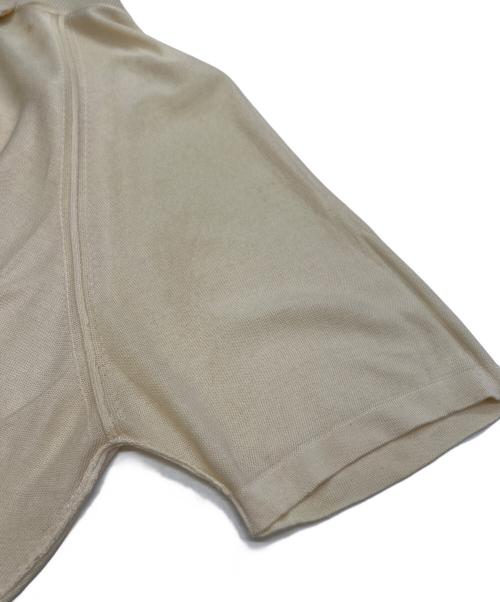 HERMES（エルメス）HERMES (エルメス) ニットポロシャツ ホワイト サイズ:Mの古着・服飾アイテム