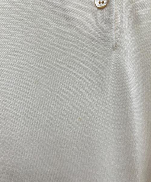 HERMES（エルメス）HERMES (エルメス) ヘンリーネックニット ホワイト サイズ:38の古着・服飾アイテム