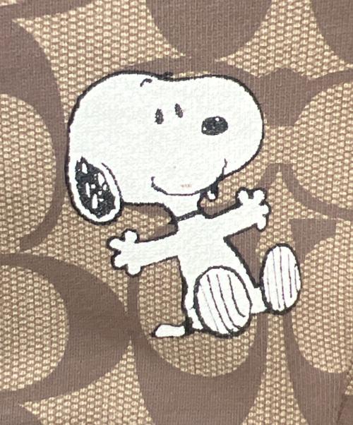 COACH（コーチ）COACH (コーチ) SNOOPY (スヌーピー) プルオーバーパーカー ブラウン サイズ:Mの古着・服飾アイテム