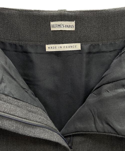 HERMES（エルメス）HERMES (エルメス) ミディスカート ブラウン サイズ:38の古着・服飾アイテム