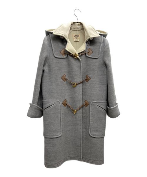 HERMES（エルメス）HERMES (エルメス) ダッフルコート グレナン金具 グレー サイズ:36の古着・服飾アイテム