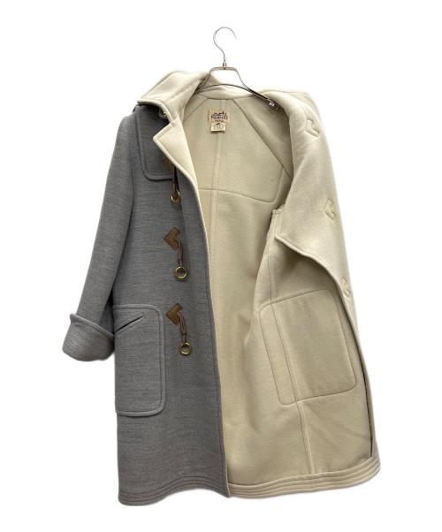 HERMES（エルメス）HERMES (エルメス) ダッフルコート グレナン金具 グレー サイズ:36の古着・服飾アイテム