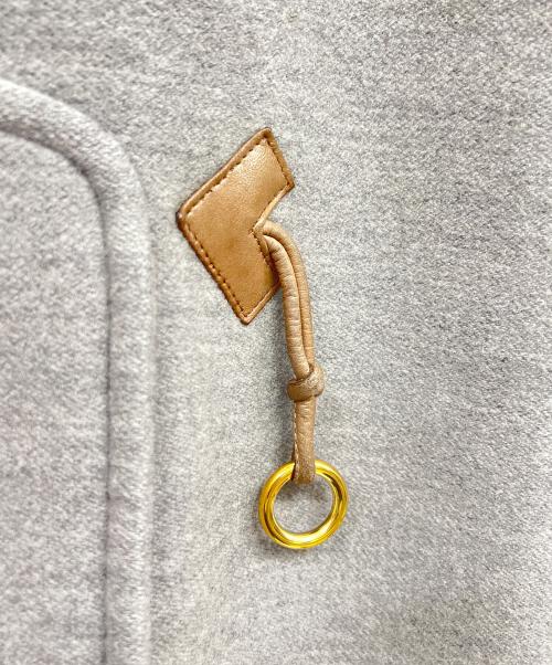 HERMES（エルメス）HERMES (エルメス) ダッフルコート グレナン金具 グレー サイズ:36の古着・服飾アイテム