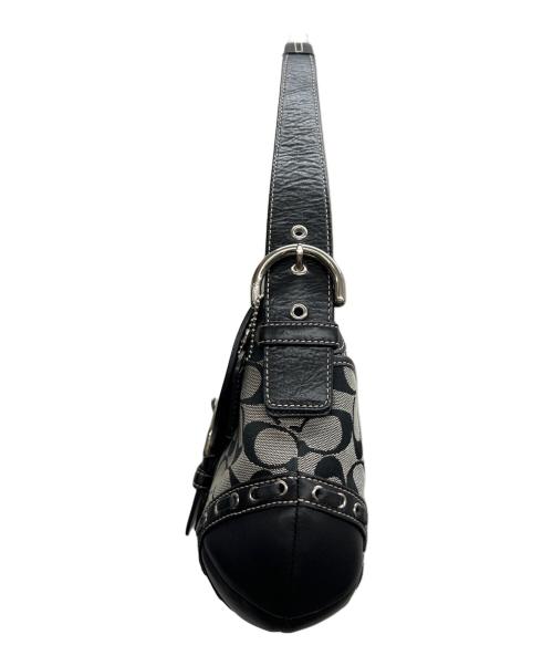COACH（コーチ）COACH (コーチ) ハンドバッグ シグネチャー SOHO ブラック×グレーの古着・服飾アイテム