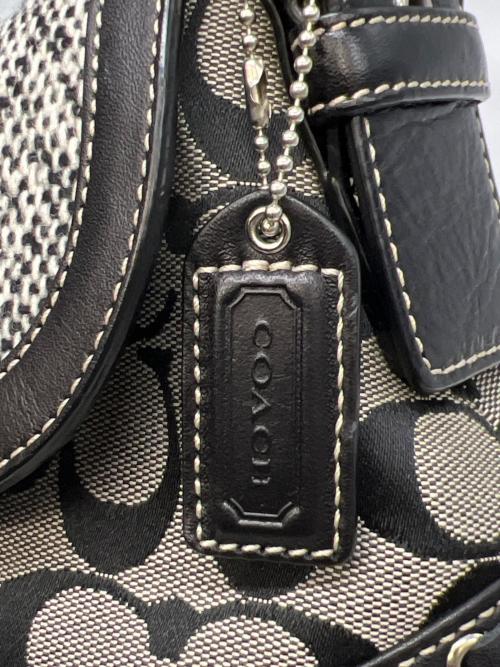 COACH（コーチ）COACH (コーチ) ハンドバッグ シグネチャー SOHO ブラック×グレーの古着・服飾アイテム