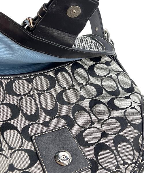 COACH（コーチ）COACH (コーチ) ハンドバッグ シグネチャー SOHO ブラック×グレーの古着・服飾アイテム