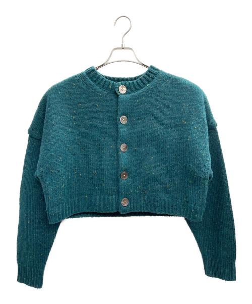 SHISHIKUI（シシクイ）SHISHIKUI (シシクイ) 厚手カーディガン グリーン サイズ:FREEの古着・服飾アイテム