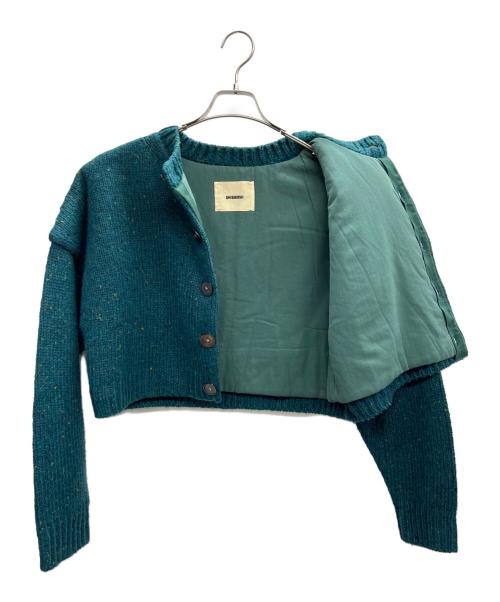SHISHIKUI（シシクイ）SHISHIKUI (シシクイ) 厚手カーディガン グリーン サイズ:FREEの古着・服飾アイテム