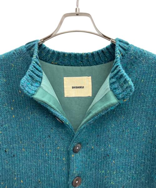 SHISHIKUI（シシクイ）SHISHIKUI (シシクイ) 厚手カーディガン グリーン サイズ:FREEの古着・服飾アイテム