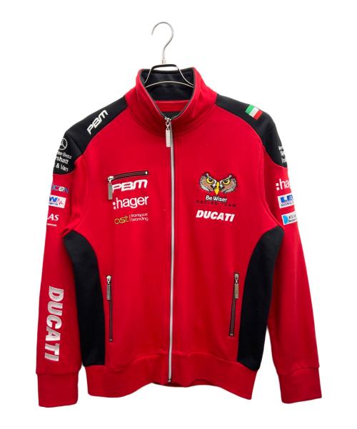 Be Wiser Racing Team（ビー・ワイザー・レーシング・チーム）Be Wiser Racing Team (ビー・ワイザー・レーシング・チーム) DUCATI (ドゥカティ) トラックジャケット レッド サイズ:XLの古着・服飾アイテム