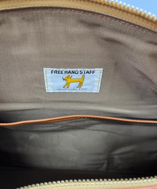 FREE HAND（フリーハンド）FREE HAND (フリーハンド) ボストンバッグ ブラウンの古着・服飾アイテム