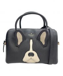 Kate Spade（ケイトスペード）の古着「2WAYバッグ フレンチブルドッグ」｜ブラック