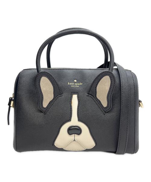 Kate Spade（ケイトスペード）Kate Spade (ケイトスペード) 2WAYバッグ フレンチブルドッグ ブラックの古着・服飾アイテム