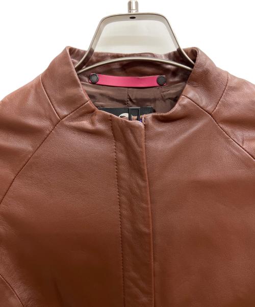 PAUL SMITH（ポールスミス）Paul Smith (ポールスミス) ライダースジャケット ブラウン サイズ:40の古着・服飾アイテム
