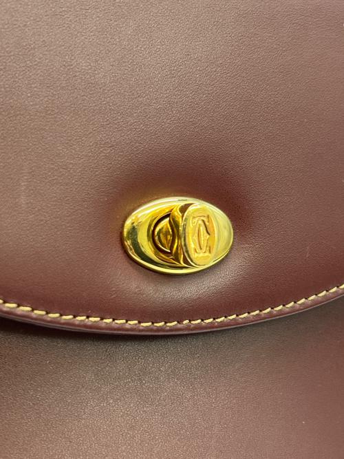 Cartier（カルティエ）Cartier (カルティエ) ショルダーバッグ マストライン ボルドーの古着・服飾アイテム