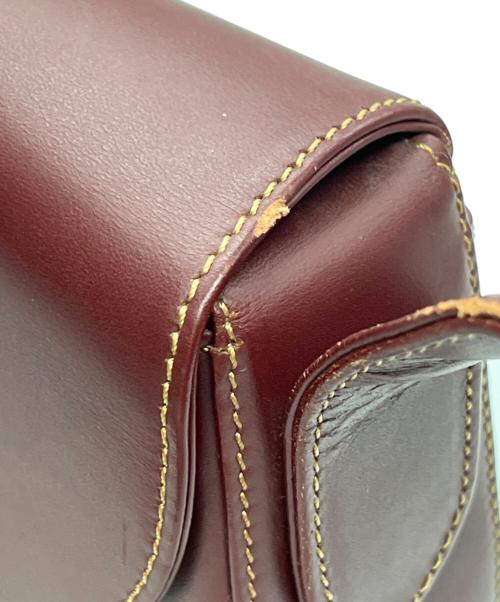 Cartier（カルティエ）Cartier (カルティエ) ショルダーバッグ マストライン ボルドーの古着・服飾アイテム