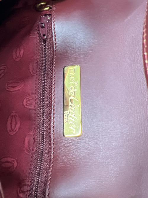 Cartier（カルティエ）Cartier (カルティエ) ショルダーバッグ マストライン ボルドーの古着・服飾アイテム
