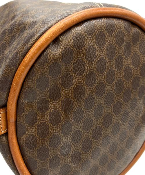 CELINE（セリーヌ）CELINE (セリーヌ) 巾着バッグ マカダム柄 ブラウンの古着・服飾アイテム