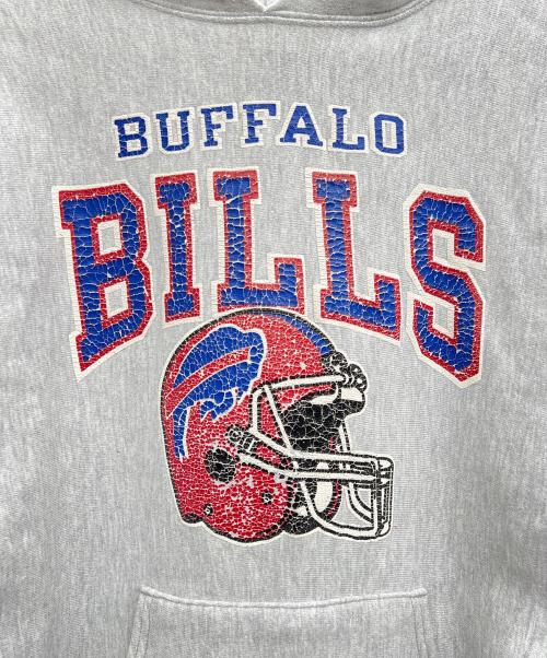 Champion REVERSE WEAVE（チャンピオン リバース ウィーブ）Champion REVERSE WEAVE (チャンピオン リバース ウィーブ) Champion REVERSE WEAVE BUFFALO BILLS 90s グレー サイズ:LARGEの古着・服飾アイテム