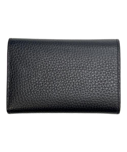 LOUIS VUITTON（ルイ ヴィトン）LOUIS VUITTON (ルイ ヴィトン) ポルトフォイユ・カプシーヌ コンパクト ブラック×ピンクの古着・服飾アイテム