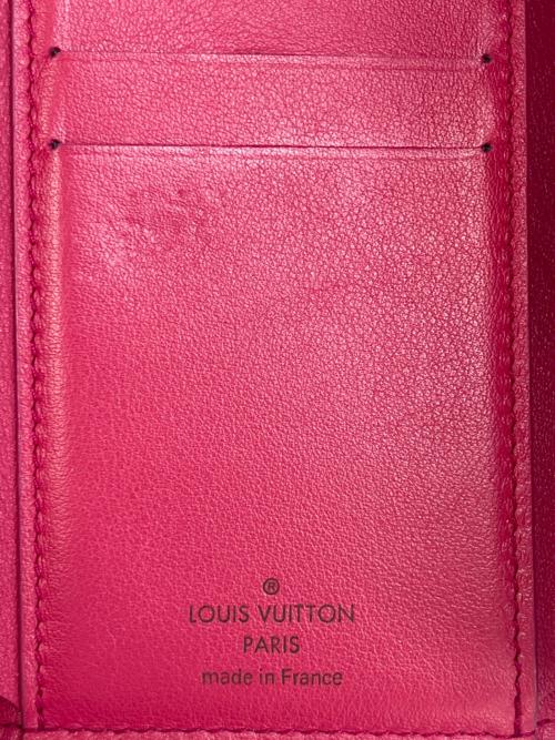LOUIS VUITTON（ルイ ヴィトン）LOUIS VUITTON (ルイ ヴィトン) ポルトフォイユ・カプシーヌ コンパクト ブラック×ピンクの古着・服飾アイテム