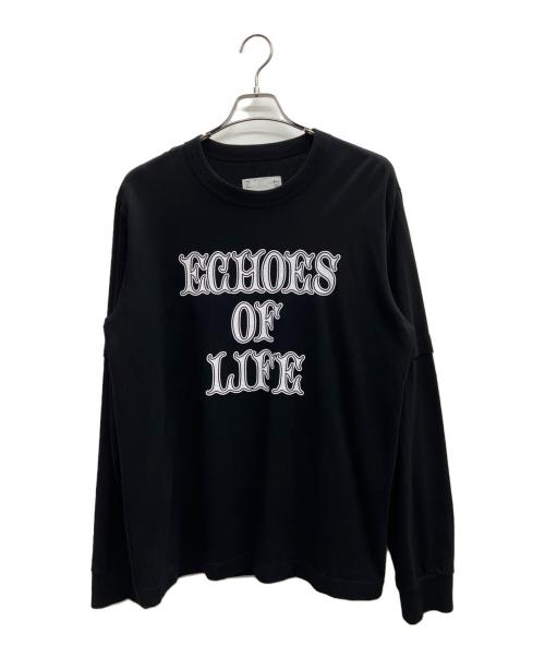 sacai（サカイ）sacai (サカイ) 長袖カットソー ブラック サイズ:4の古着・服飾アイテム