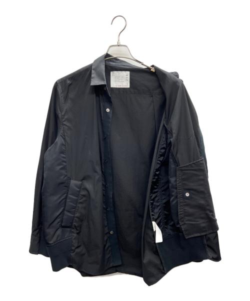 sacai（サカイ）sacai (サカイ) 長袖シャツ ブラック サイズ:1の古着・服飾アイテム