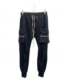 RICK OWENS（リックオウエンス）の古着「MASTODON CARGO PANTS」｜ブラック
