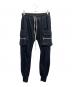 RICK OWENS（リックオウエンス）の古着「MASTODON CARGO PANTS」｜ブラック