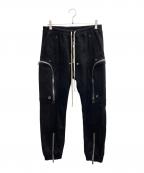 RICK OWENSリックオウエンス）の古着「BAUHAUS CARGO PANTS」｜ブラック
