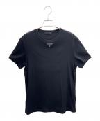 PRADAプラダ）の古着「トライアングルロゴプレートTシャツ」｜ブラック
