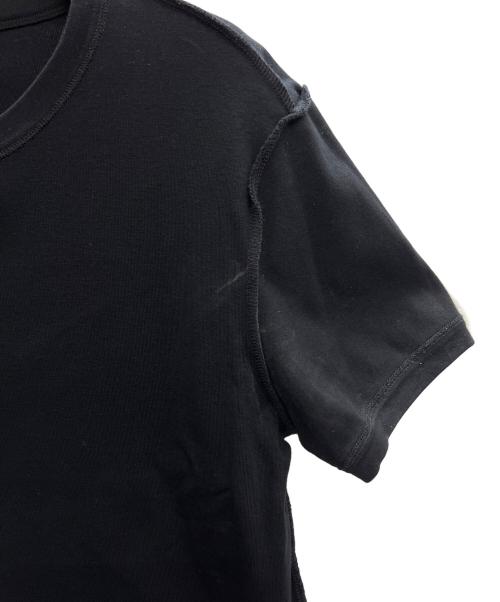 PRADA（プラダ）PRADA (プラダ) トライアングルロゴプレートTシャツ ブラック サイズ:Sの古着・服飾アイテム
